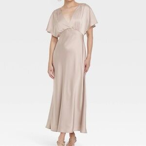 a new day Soft Beige Maxi Dress